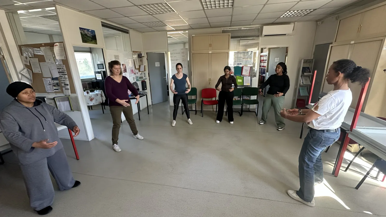 Cours collectif Unity en cercle